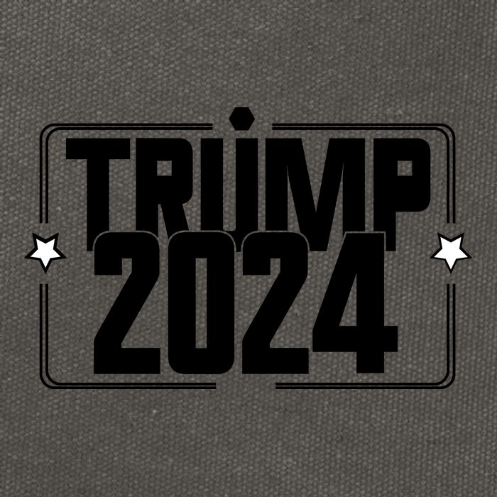 Political Campaign 2024 Slogan Cotton Canvas Backpack