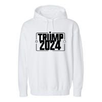 Political Campaign 2024 Slogan Garment-Dyed Fleece Hoodie