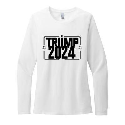 Political Campaign 2024 Slogan Womens CVC Long Sleeve Shirt