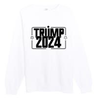 Political Campaign 2024 Slogan Premium Crewneck Sweatshirt