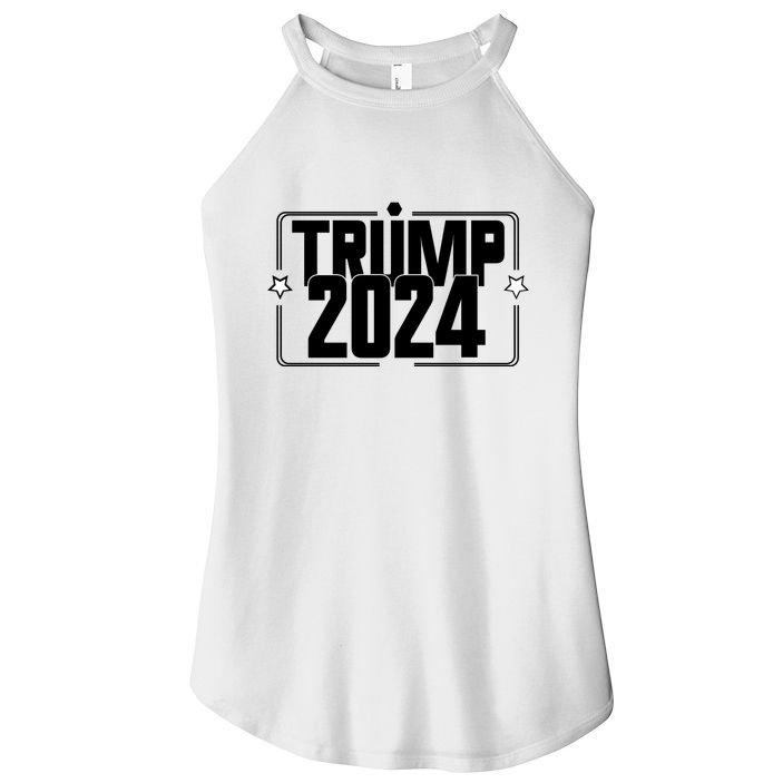 Political Campaign 2024 Slogan Women's Perfect Tri Rocker Tank