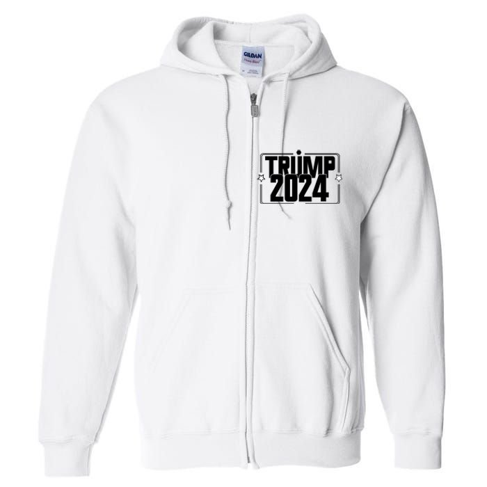 Political Campaign 2024 Slogan Full Zip Hoodie