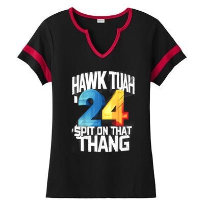 Presidential Candidate 2024 Hawk Tush Spit On That Thing Gift Ladies Halftime Notch Neck Tee