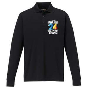 Presidential Candidate 2024 Hawk Tush Spit On That Thing Gift Performance Long Sleeve Polo