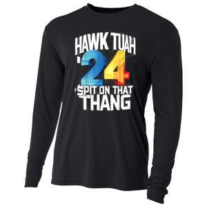 Presidential Candidate 2024 Hawk Tush Spit On That Thing Gift Cooling Performance Long Sleeve Crew