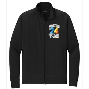 Presidential Candidate 2024 Hawk Tush Spit On That Thing Gift Stretch Full-Zip Cadet Jacket