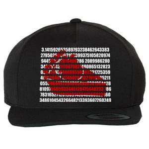 Pi Cake 3 14 Number Symbol For Math Teacher Great Gift Wool Snapback Cap