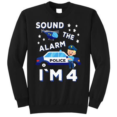 Police Car 4th Birthday Party S Police Sweatshirt