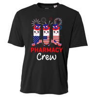 Pharmacy Crew 4th Of July Cute Pills American Patriotic Cooling Performance Crew T-Shirt