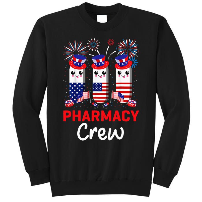 Pharmacy Crew 4th Of July Cute Pills American Patriotic Sweatshirt