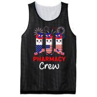 Pharmacy Crew 4th Of July Cute Pills American Patriotic Mesh Reversible Basketball Jersey Tank