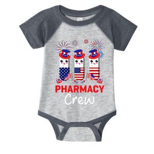 Pharmacy Crew 4th Of July Cute Pills American Patriotic Infant Baby Jersey Bodysuit