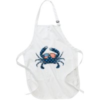 Patriotic Crab 4th Of July Usa Crustacean Seafood Crabbing Apron
