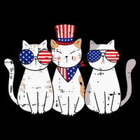 Patriotic Cat 4th Of July Funny Kitten Cat Lover Pet Owner Impact Tech Backpack