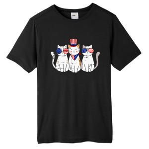 Patriotic Cat 4th Of July Funny Kitten Cat Lover Pet Owner Tall Fusion ChromaSoft Performance T-Shirt