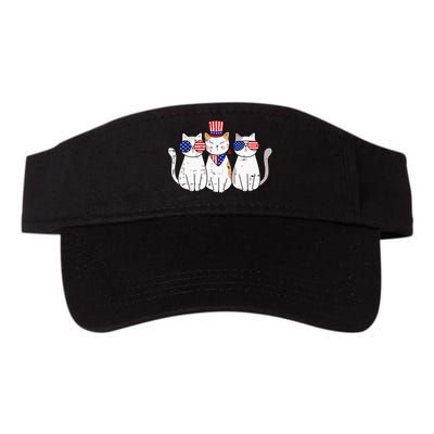 Patriotic Cat 4th Of July Funny Kitten Cat Lover Pet Owner Visor