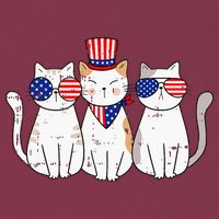 Patriotic Cat 4th Of July Funny Kitten Cat Lover Pet Owner 16oz Travel Tumbler