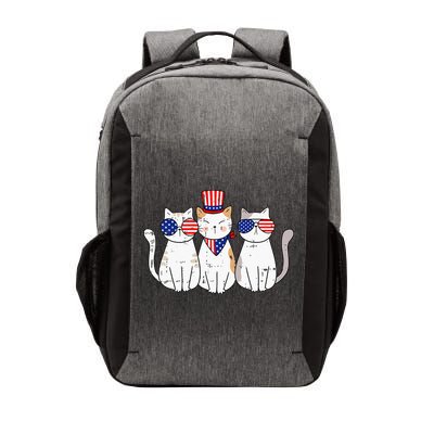 Patriotic Cat 4th Of July Funny Kitten Cat Lover Pet Owner Vector Backpack