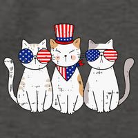 Patriotic Cat 4th Of July Funny Kitten Cat Lover Pet Owner Vector Backpack
