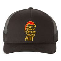 Pittsburgh Christmas 412 Yinzer Santa Yinz Better Watch Aht Yupoong Adult 5-Panel Trucker Hat