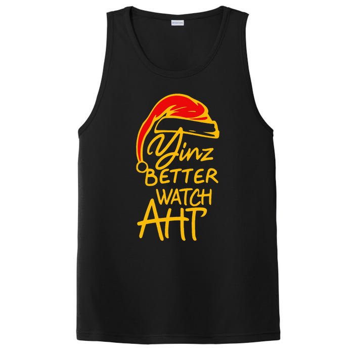 Pittsburgh Christmas 412 Yinzer Santa Yinz Better Watch Aht PosiCharge Competitor Tank