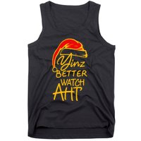 Pittsburgh Christmas 412 Yinzer Santa Yinz Better Watch Aht Tank Top