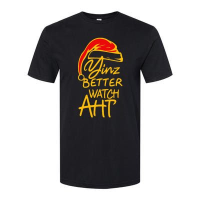 Pittsburgh Christmas 412 Yinzer Santa Yinz Better Watch Aht Softstyle® CVC T-Shirt