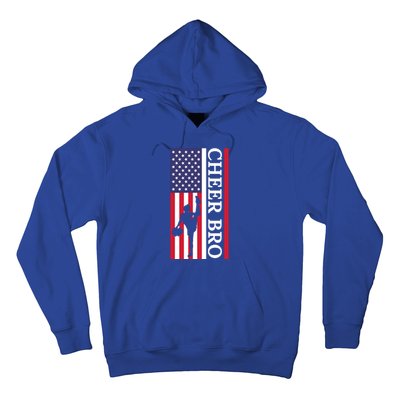 Patriotic Cheerleader 4th Of July American Flag Cheer Bro Gift Hoodie