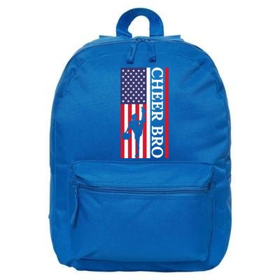 Patriotic Cheerleader 4th Of July American Flag Cheer Bro Gift 16 in Basic Backpack