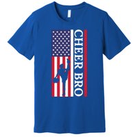 Patriotic Cheerleader 4th Of July American Flag Cheer Bro Gift Premium T-Shirt