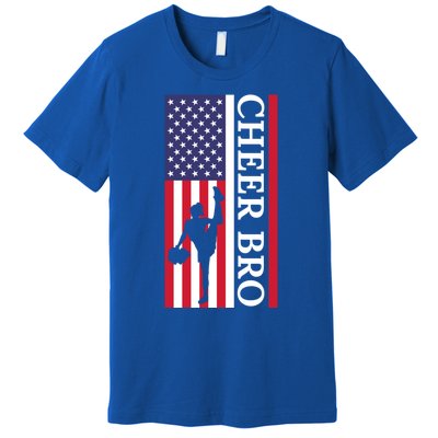 Patriotic Cheerleader 4th Of July American Flag Cheer Bro Gift Premium T-Shirt