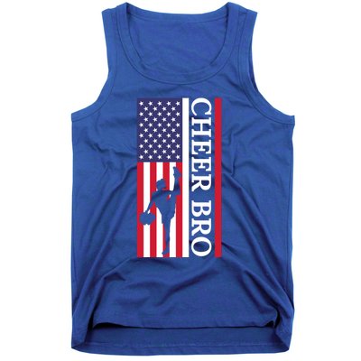 Patriotic Cheerleader 4th Of July American Flag Cheer Bro Gift Tank Top