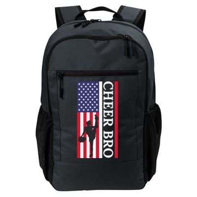 Patriotic Cheerleader 4th Of July American Flag Cheer Bro Gift Daily Commute Backpack