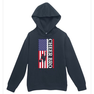 Patriotic Cheerleader 4th Of July American Flag Cheer Bro Gift Urban Pullover Hoodie