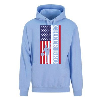 Patriotic Cheerleader 4th Of July American Flag Cheer Bro Gift Unisex Surf Hoodie