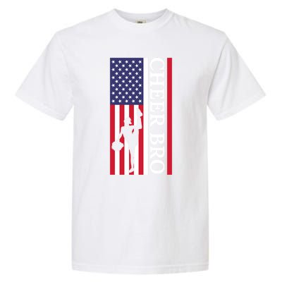 Patriotic Cheerleader 4th Of July American Flag Cheer Bro Gift Garment-Dyed Heavyweight T-Shirt