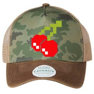 Pixel Cherries 80s Video Game Halloween Costume Legacy Tie Dye Trucker Hat