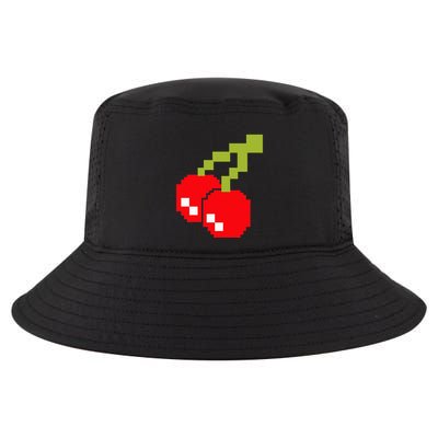 Pixel Cherries 80s Video Game Halloween Costume Cool Comfort Performance Bucket Hat