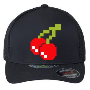 Pixel Cherries 80s Video Game Halloween Costume Flexfit Unipanel Trucker Cap