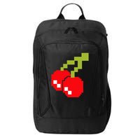 Pixel Cherries 80s Video Game Halloween Costume City Backpack