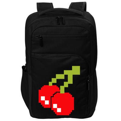 Pixel Cherries 80s Video Game Halloween Costume Impact Tech Backpack