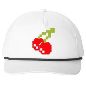 Pixel Cherries 80s Video Game Halloween Costume Snapback Five-Panel Rope Hat