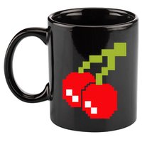 Pixel Cherries 80s Video Game Halloween Costume 11oz C Handle Ceramic Mug