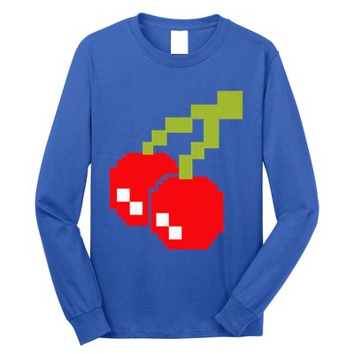 Pixel Cherries 80s Video Game Halloween Costume Long Sleeve Shirt