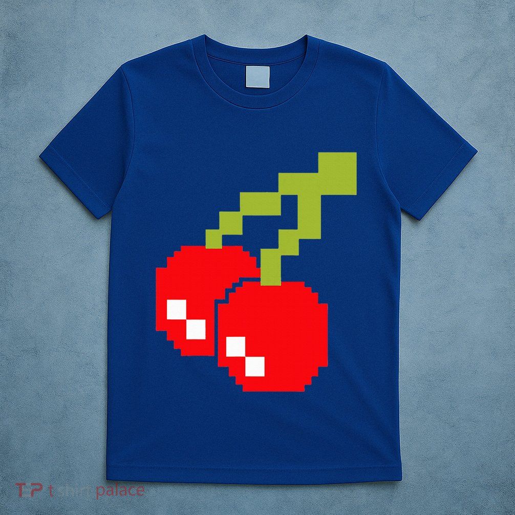 Pixel Cherries 80s Video Game Halloween Costume T-Shirt