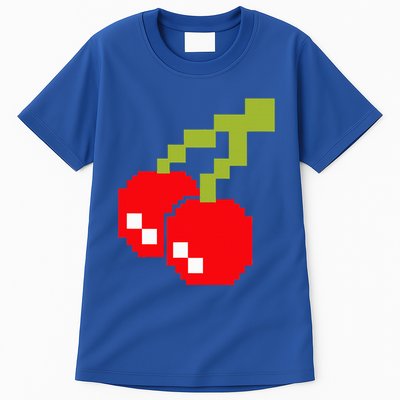 Pixel Cherries 80s Video Game Halloween Costume Tall T-Shirt