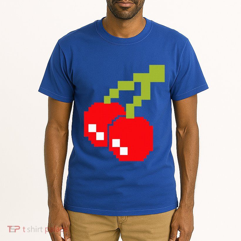 Pixel Cherries 80s Video Game Halloween Costume Tall T-Shirt
