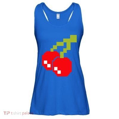 Pixel Cherries 80s Video Game Halloween Costume Ladies Essential Flowy Tank