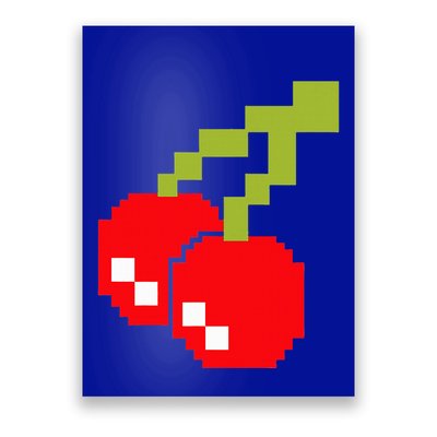 Pixel Cherries 80s Video Game Halloween Costume Poster