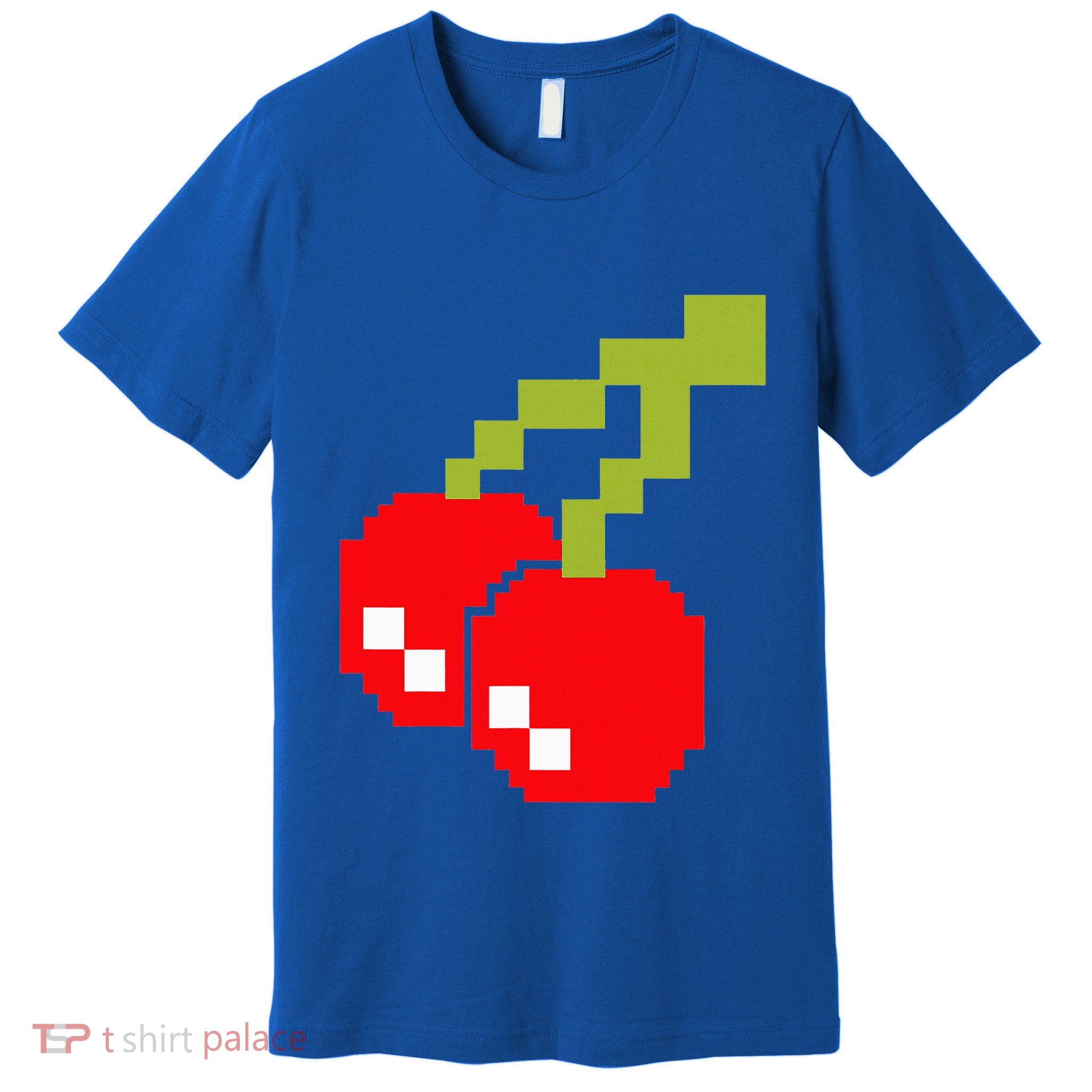Pixel Cherries 80s Video Game Halloween Costume Premium T-Shirt